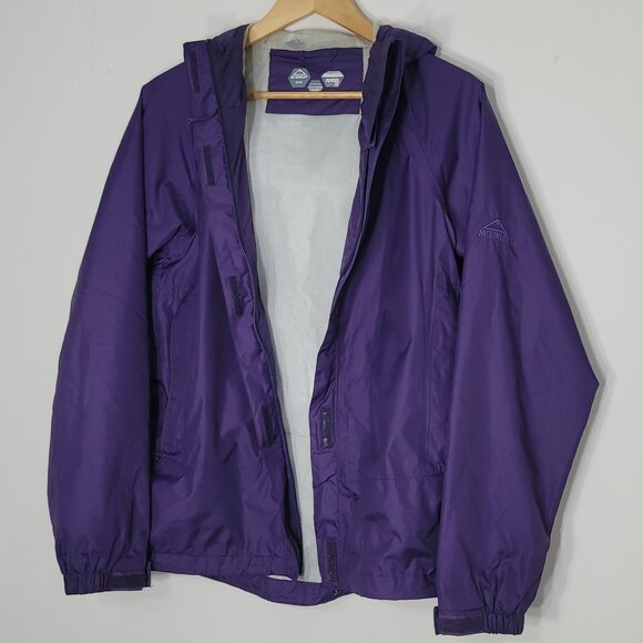 McKINLEY Aquamax Pro Women's Purple Full Sleeve Travel Hooded Jacket Size Medium - Picture 3 of 16